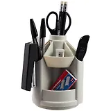 Набор настольный "Mini Desk" вращающ.подставка, серый, к/к