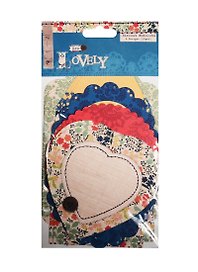 Набор для скрапбукинга (на подложке) (в пакете) (6 дизайнов) (18шт) LOVELY