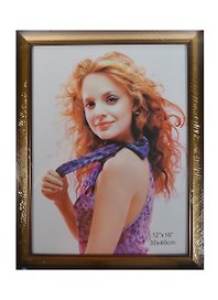 Фоторамка пластик 30*40 "Красный кракелюр", Xianju Maojia  