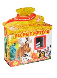 Игр. набор на магнитах Лесные жители (VT3101-04) (14 мяг. магнитов) (Мой маленький мир) (коробка)
