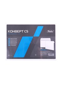 Конверт С5 (162*229) 25шт 80г, силик.лента Hatber