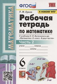 Рабочая тетрадь по математике. 6 класс. Часть 2. К учебнику Н.Я. Виленкина и др. "Математика. 6 класс. В двух частях. Часть 2" (М.: Мнемозина)