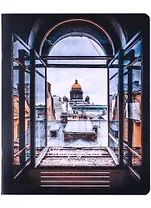 Тетрадь в клетку Знаковые сувениры, "Вид на Исаакиевский собор", 48 листов