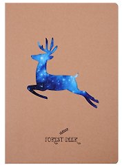 Тетрадь в линейку Forest deer, B5, 40 листов, в ассортименте