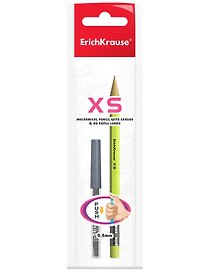Карандаш механический Erich Krause, XS, с грифелями 0,5 мм HB