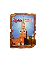ГС Магнит Москва Свиток большой прямоугольный 3 Достопримечательности Москвы (7,5см) (дерево)