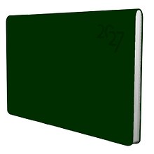Планинг дат. 2027г. 64л "Soft Touch" зеленая тайга, карманный, иск.кожа, интегр.переплет, тонир.блок, скругл.углы, ляссе, инд.уп