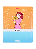 Тетрадь в клетку Hatber, "Переменка", 12 листов, в ассортименте