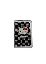Записная книжка А6 32л кл. "Hello Kitty" белый горох, пластик.обл., 48398, Премьера
