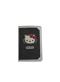 Записная книжка А6 32л кл. "Hello Kitty" белый горох, пластик.обл., 48398, Премьера