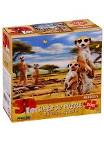 Пазл 3D Prime 3D 100 элементов Сурикаты (Meerkats)