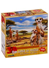 3D пазл «Сурикаты» 100 элементов, Prime 3D
