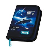 Пенал «Cosmic», 1 отделение, полиэстер, 21х14 см, Fӧrst - 0
