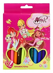 Фломастеры 12цв к/у, подвес, WINX