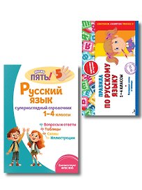 Русский язык. 1–4 классы.Супернаглядный справочник и Правила (Наглядные схемы и таблицы). Комплект