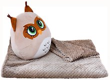 Мягкая игрушка "Совенок-игрушка с пледом"