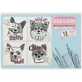 Альбом для рисования Феникс+, "Эмоции", А4, 12 листов