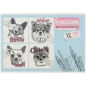 Альбом для рисования Феникс+, "Эмоции", А4, 12 листов