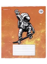 Тетрадь в клетку Academy Style, "КосмоСкейтеры", 12 листов