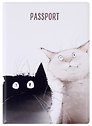 Обложка для паспорта Коты Дуэт (ПВХ бокс)