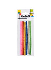 Стержни для клеевого пистолета MAZARI (M-9870-0.7-6OPP) (с блестками) (6шт) (10х0,7см) (6+) (упаковка)