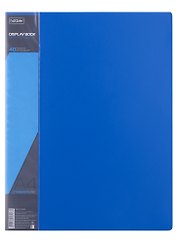 Папка 40ф А4 "STANDARD" пластик 0,6мм, синяя 