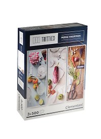 Пазл Clementoni Trittico 3*500 эл. Вкус Средиземноморья 35005