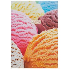 Книга для записей А5 100л кл. "Мороженое" 7БЦ, ламинация soft touch