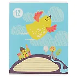 Тетрадь в клетку Academy Style, "Детские рисунки", 12 листов, в ассортименте