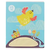 Тетрадь в клетку Academy Style, "Детские рисунки", 12 листов, в ассортименте