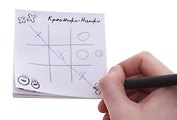 Блокнот стикер с игрой Крестики-нолики 8*8 см (594287) (Сима-ленд)