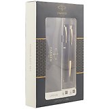 Подарочный набор Parker, Urban Duo MatBlack GT, ручка шариковая черная и ручка-роллер
