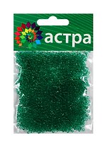 Набор д/творчества АСТРА Бисер 11/0 20гр 7 св.зеленый/прозрачный