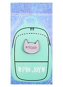 Значок «Котик-интроверт», металл, Pin Joy - 1