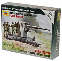 ЗВ 6158 Немецкое тяжелое зенитное оружие Flak 36/37 1/72 (коробка)