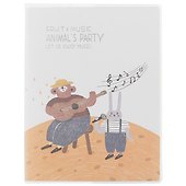 Тетрадь общая «Animal's party», 78 листов в линейку, А5, в ассортименте - JoyTop - 0