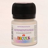 Краска акриловая розовая 20мл "Декола" интерферирующая, ЗХК