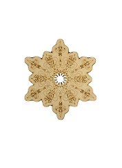 Фигурка для декупажа Снежинка-9 с рис. (131045) (97х97мм) (игрушка из дерева) (упаковка)