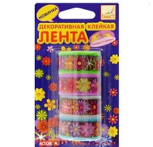 Клейкая лента декоративная, 18 мм х 3 м, 4 штуки, Action
