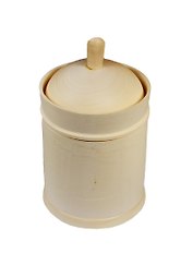 Заготовка Банка деревянная с крышкой (HY120036) (d=100мм) (h=160мм) (упаковка)