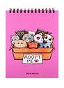 Скетчбук А6+ 125*160 40л "Возьми кота" белый офсет, 100г/м2, тв.обложка, евроспираль