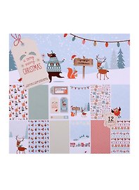 Бумага для скрапбукинга «A Very Merry Christmas», 12 листов, 15,2х15,2 см, двусторонняя, 12 дизайнов