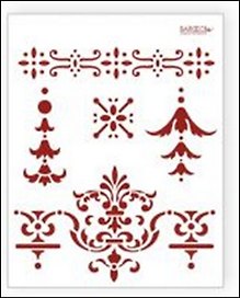 Трафарет пластиковый многоразовый Роскошь (20х25) (Л-022)