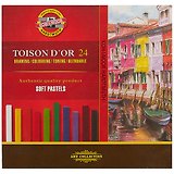 Пастель сухая мягкая «Toison D'or», 24 цвета, Koh-I-Noor