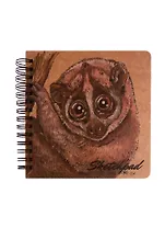 Скетчбук 200*200 120л "Лори" крафт бумага 80г/м2, карт.обл., тв.подложка, гребень