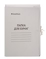 Папка на завязках А4 белая, мелованный картон 380г/м2, GoodMark