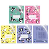 Тетрадь 12 листов, клетка, "HK and Friends", в ассортименте