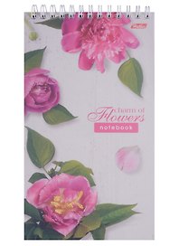 Блокнот А5 60 листов линейка "Flowers"