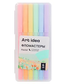 Фломастеры «Pastel» Art idea, 6 цветов