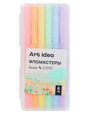 Фломастеры «Pastel» Art idea, 6 цветов